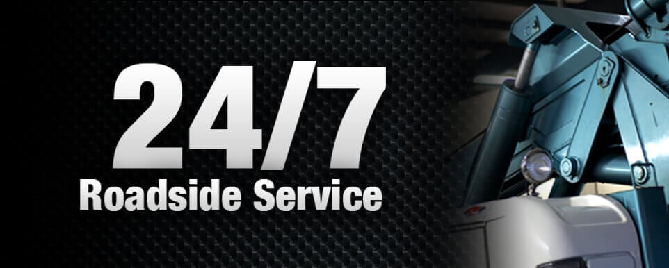 Towing and roadside service is available 24/7